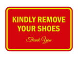 Signs ByLITA Classic Framed Kindly Remove Your Shoes