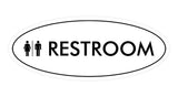 Signs ByLITA Oval Restroom Sign