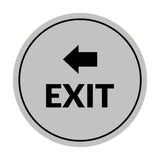 Signs ByLITA Circle Exit-Left Sign