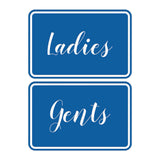 Signs ByLITA Classic Framed Ladies And Gents Sign Set