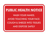 Classic Framed Public Health Notice Wash Your Hands Sign