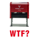 Red WTF? Novelty Stamp