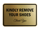 Signs ByLITA Classic Framed Kindly Remove Your Shoes