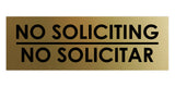 Signs ByLITA Basic No Soliciting No Solicitar Sign