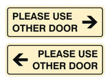 Signs ByLITA Standard Please Use Other Door Sign Set
