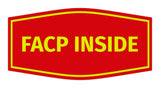 Signs ByLITA Fancy FACP Inside Sign with Adhesive Tape, Mounts On Any Surface, Weather Resistant, Indoor/Outdoor Use