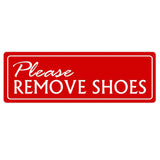 Basic PLEASE REMOVE SHOES Wall Door Sign
