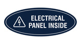 Oval Electrical Panel Inside Sign