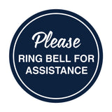 Signs ByLITA Circle Please Ring Bell For Assistance Sign