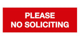 Signs ByLITA Basic Please No Soliciting Sign