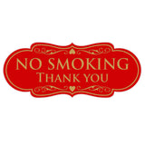 Designer NO SMOKING Thank You Sign