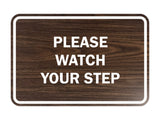 Signs ByLITA Classic Framed Please Watch Your Step Sign