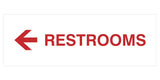 Signs ByLITA Basic Restrooms Left Arrow Directional Sign