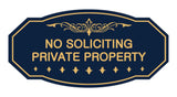 Signs ByLITA Victorian No Soliciting Private Property Sign
