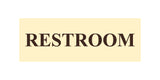 Basic Restroom Wall or Door Sign