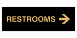 Signs ByLITA Basic Restrooms Right Arrow Directional Sign