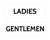 Signs ByLITA Basic Ladies and Gentlemen Sign Set