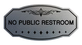 Victorian No Public Restroom Signs