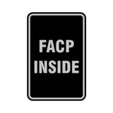 Portrait Round Facp Inside Sign