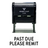 Past Due Please Remit Self Inking Rubber Stamp
