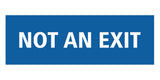 Signs ByLITA Basic Not An Exit Sign