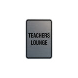 Portrait Round Teachers Lounge Sign with Adhesive Tape, Mounts On Any Surface, Weather Resistant
