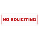 Standard No Soliciting Sign