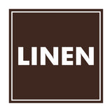 Signs ByLITA Square Linen Sign with Adhesive Tape, Mounts On Any Surface