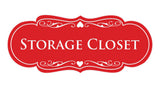 Signs ByLITA Designer Storage Closet Sign
