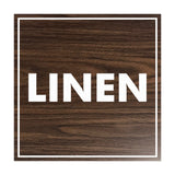 Signs ByLITA Square Linen Sign with Adhesive Tape, Mounts On Any Surface