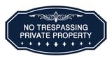 Victorian No Trespassing Private Property Sign