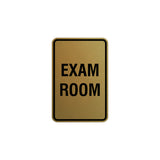 Portrait Round Exam Room Sign with Adhesive Tape, Mounts On Any Surface, Weather Resistant