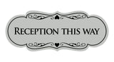 Signs ByLITA Designer Reception This Way Sign