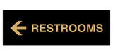 Signs ByLITA Basic Restrooms Left Arrow Directional Sign