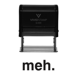 Black MEH Self Inking Rubber Stamp