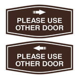Signs ByLITA Fancy Please Use Other Door Sign Set