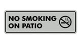 Standard No Smoking On Patio Sign