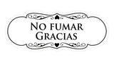 Signs ByLITA Designer Spanish No Fumar Gracias Sign