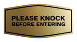 Signs ByLITA Fancy Please Knock Before Entering Sign