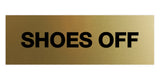 Signs ByLITA Basic Shoes Off Sign