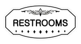 Victorian Restrooms Sign