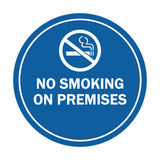 Signs ByLITA Circle No Smoking on Premises Sign