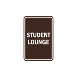 Portrait Round Student Lounge Sign