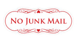 Signs ByLITA Designer No Junk Mail Sign