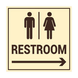 Signs ByLITA Square Restroom Sign