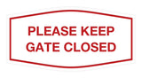 Signs ByLITA Fancy Please Keep Gate Closed Sign