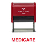 Medicare Self Inking Rubber Stamp