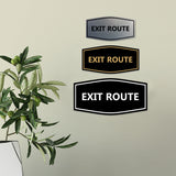 Signs ByLITA Fancy Exit Route Sign