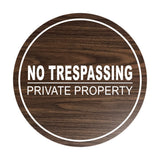 Signs ByLITA Circle No Trespassing Private Property Sign