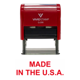 Made In The U.S.A. Self Inking Rubber Stamp
